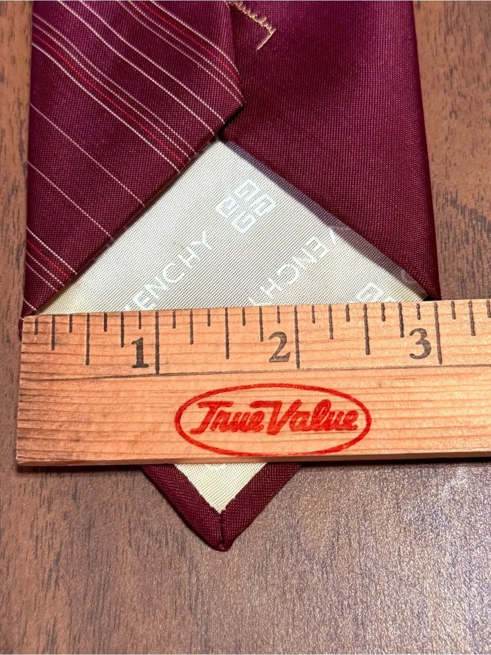 Givenchy Maroon Striped Tie